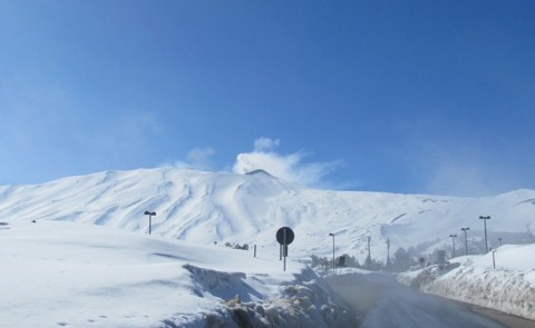 Schnee aufg dem Äthna